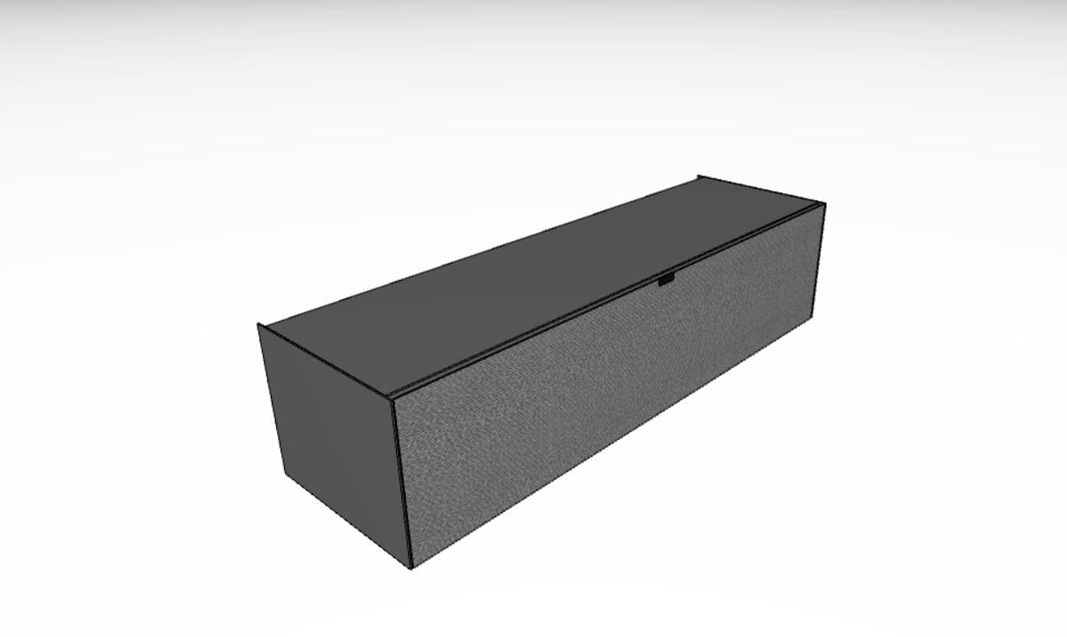 JSA1644-GN-SAT Lowboard für Soundbar Integration