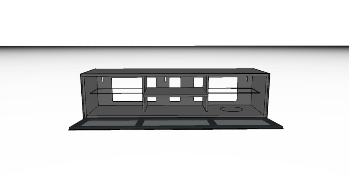 JSA1644-GN-SAT Lowboard für Soundbar Integration