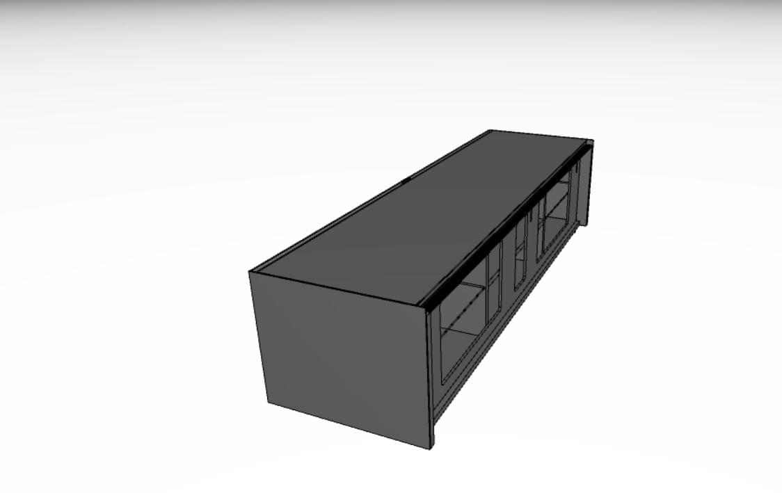 JSA1644-GN-SAT Lowboard für Soundbar Integration