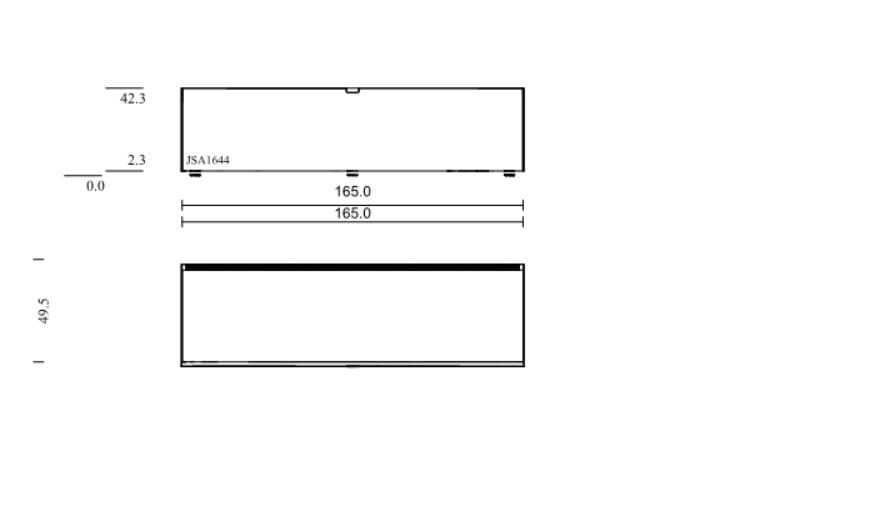 JSA1644-GN-SAT Lowboard für Soundbar Integration