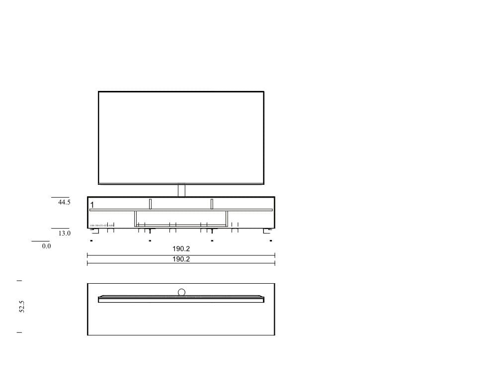 AM Lowboard-GN-SAT (190x31,5x52,5) inkl. BRP1