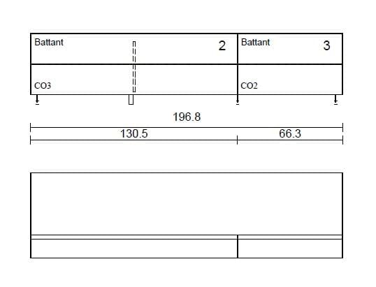 CO3-CO2 Kombi-GN-SAT (197x45x54)