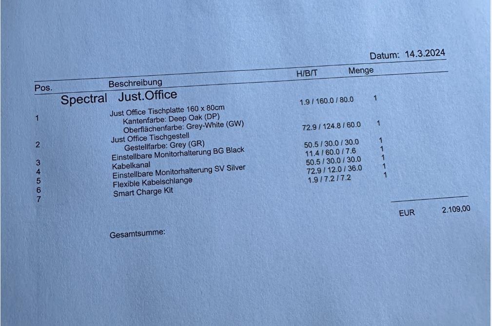 JO-DT1608-GW höhenverstellbare Tische inkl. Ausstattung