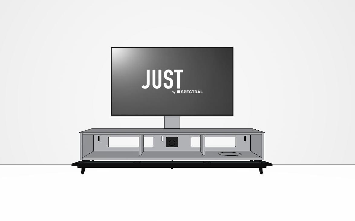 JSB1324-GR-GRF Lowboard zur Soundbar Integration