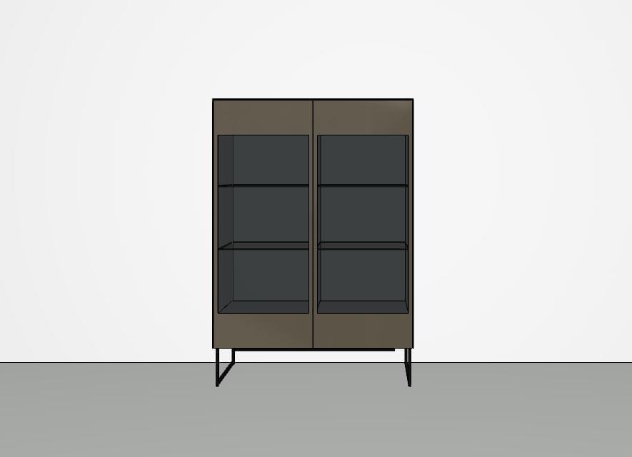 SI-Vitrine Highboard (102,6x125x48)